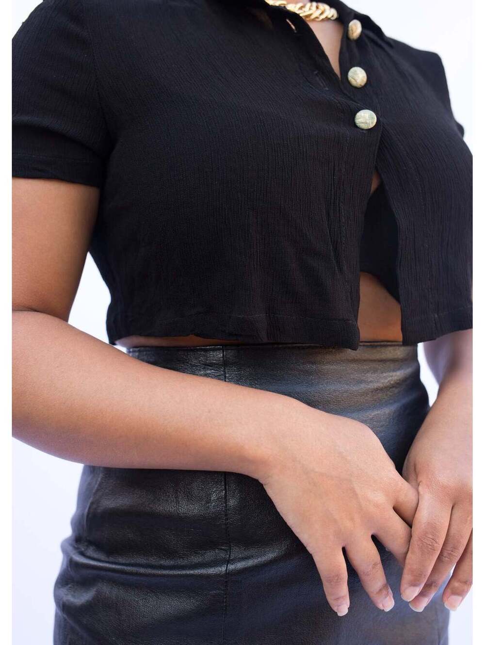 Donna Ricco Crop Blouse